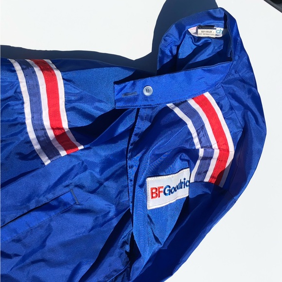 Vintage BF Goodrich Nylon Lightweight Jacket Windbreaker Blue - Picture 12 of 12